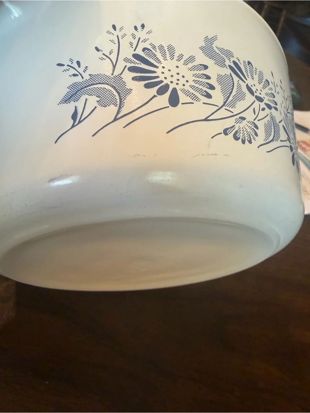 Vintage Pyrex 474-B Colonial Mist Blue Floral Casserole with Glass Lid 1.5 Quart